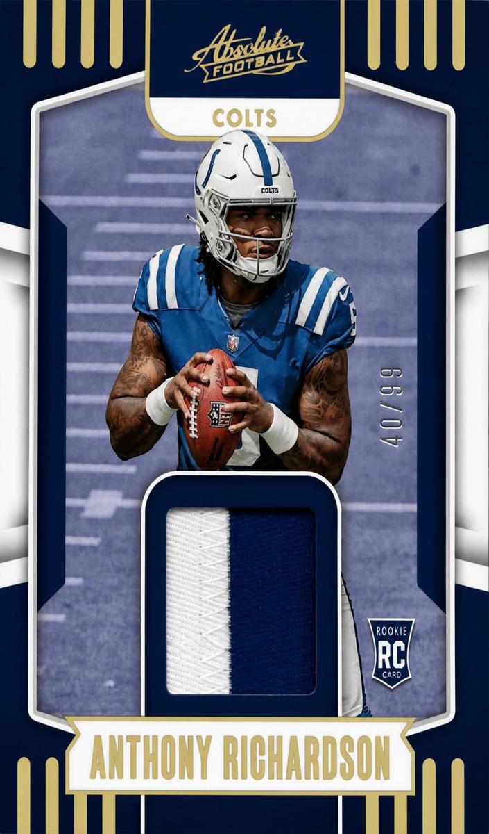2023 Panini Absolute Football Gold Anthony Richardson #ARM-3