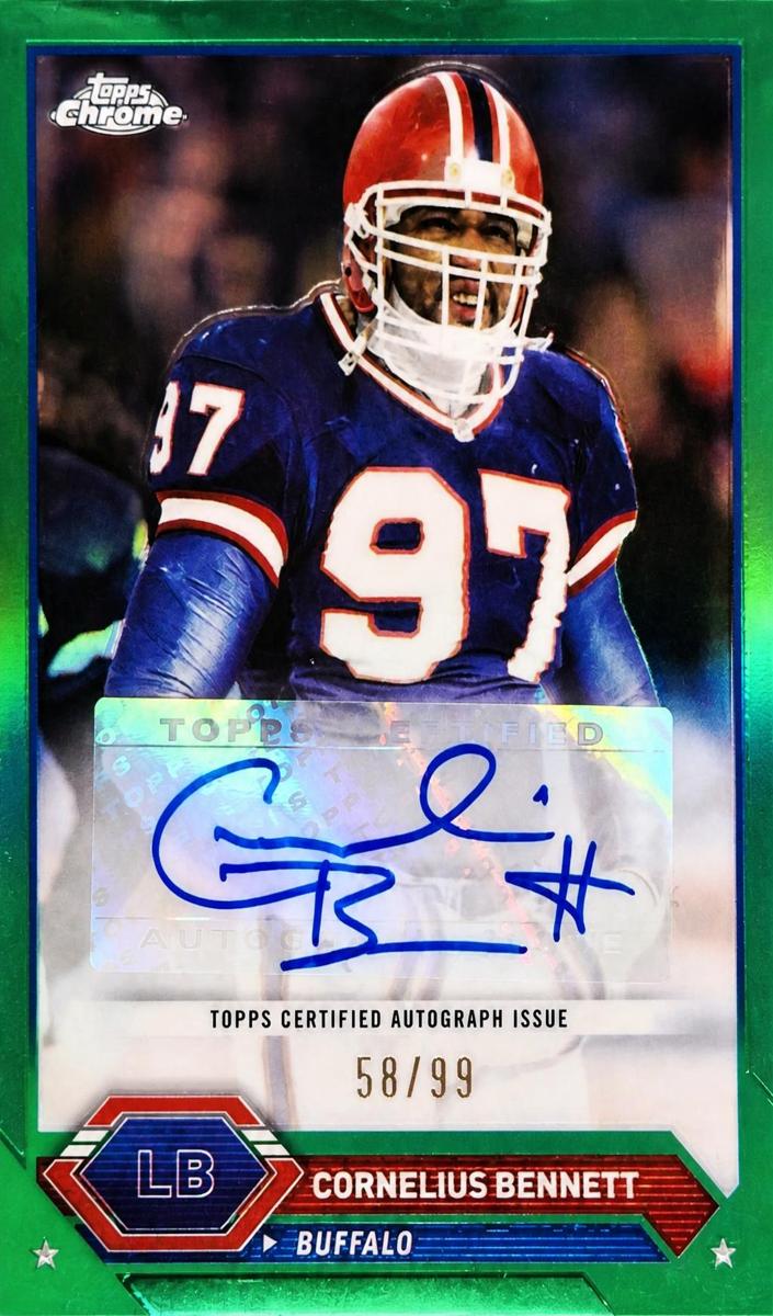 2023 Topps Composite Football Green Refractor Cornelius Bennett #TCA-CB