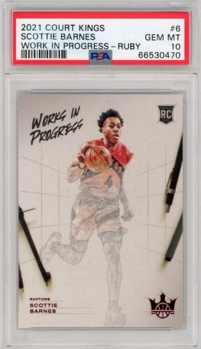 2021 Panini Court Kings Basketball Ruby Scottie Barnes #6 PSA 9