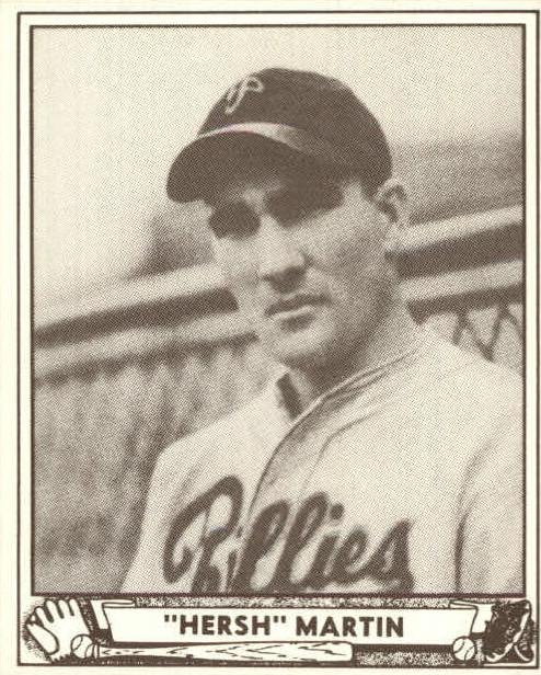 1940 Play Ball Baseball Hersh Martin #100 PSA 4.5