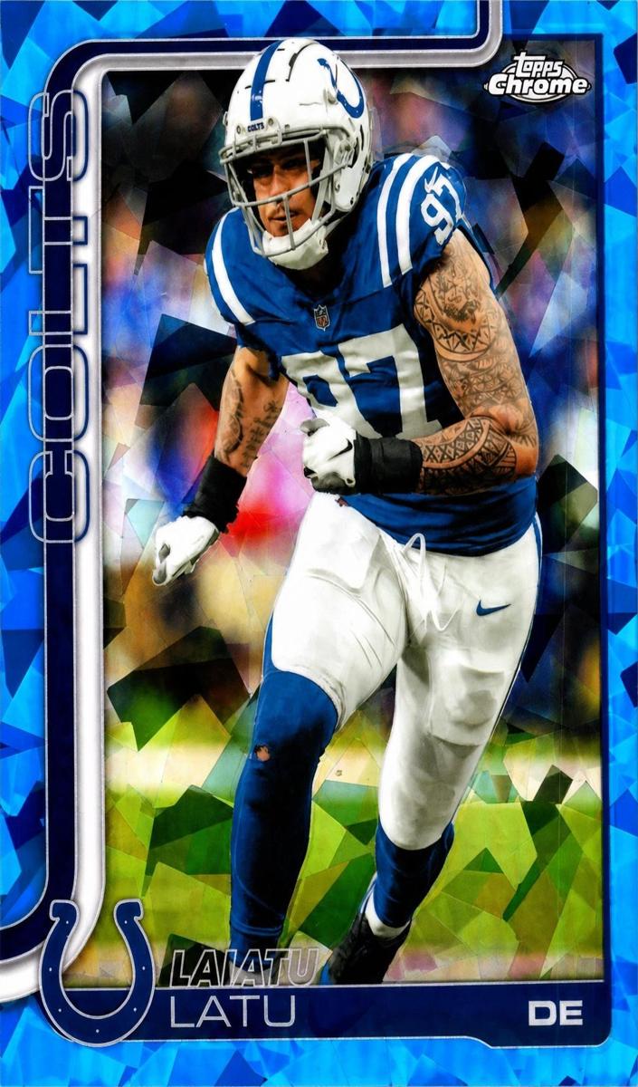 2025 Topps Chrome Sapphire Football Laiatu Latu #128