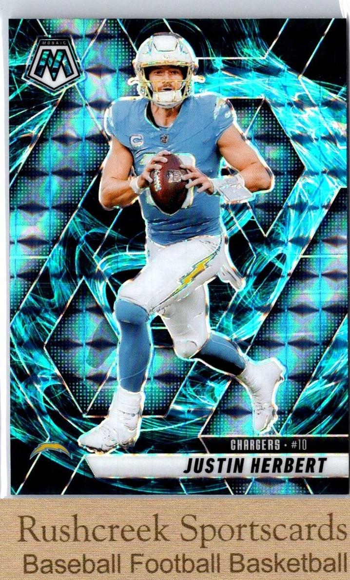 2025 Panini Mosaic Football Genesis Justin Herbert #80