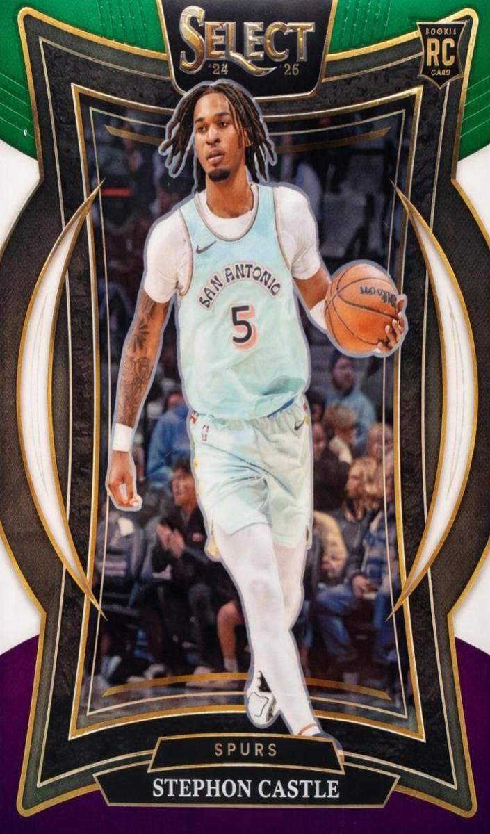 2024 Panini Select Basketball Tri-Color Stephon Castle #72 PSA 10