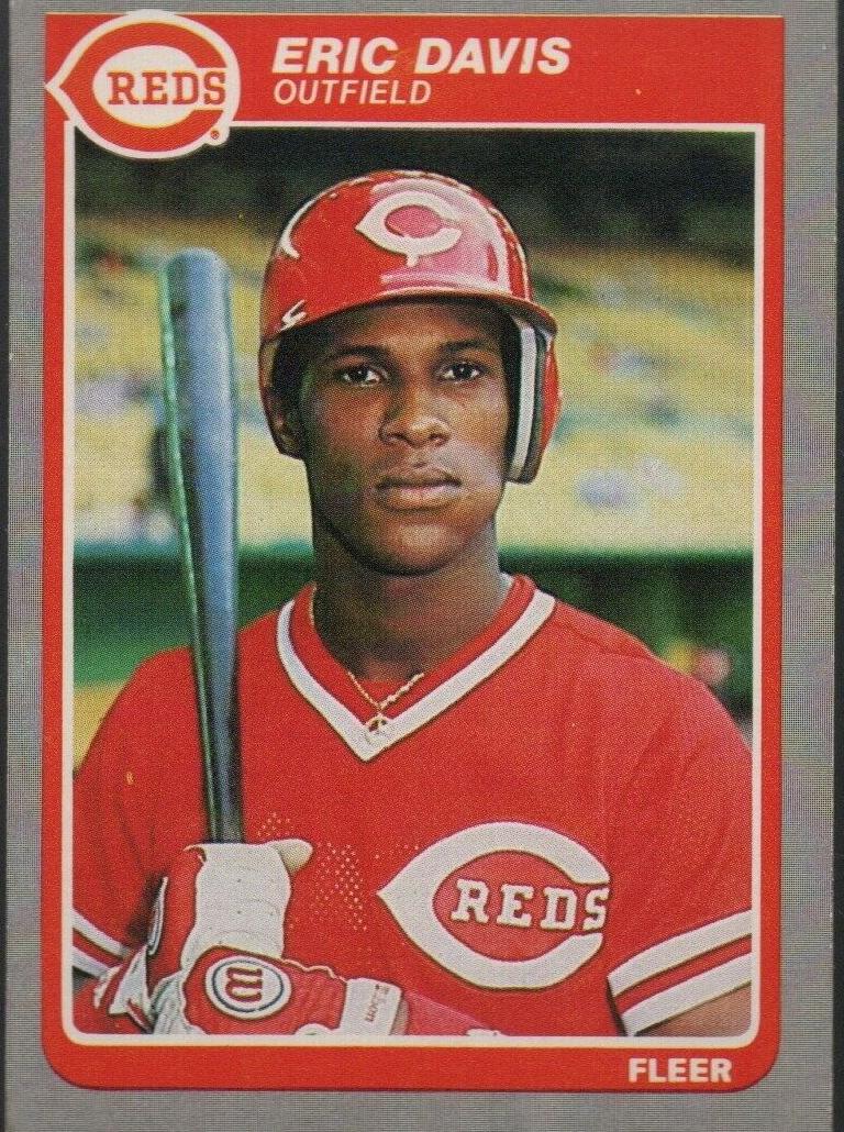1985 Fleer Baseball Eric Davis #533