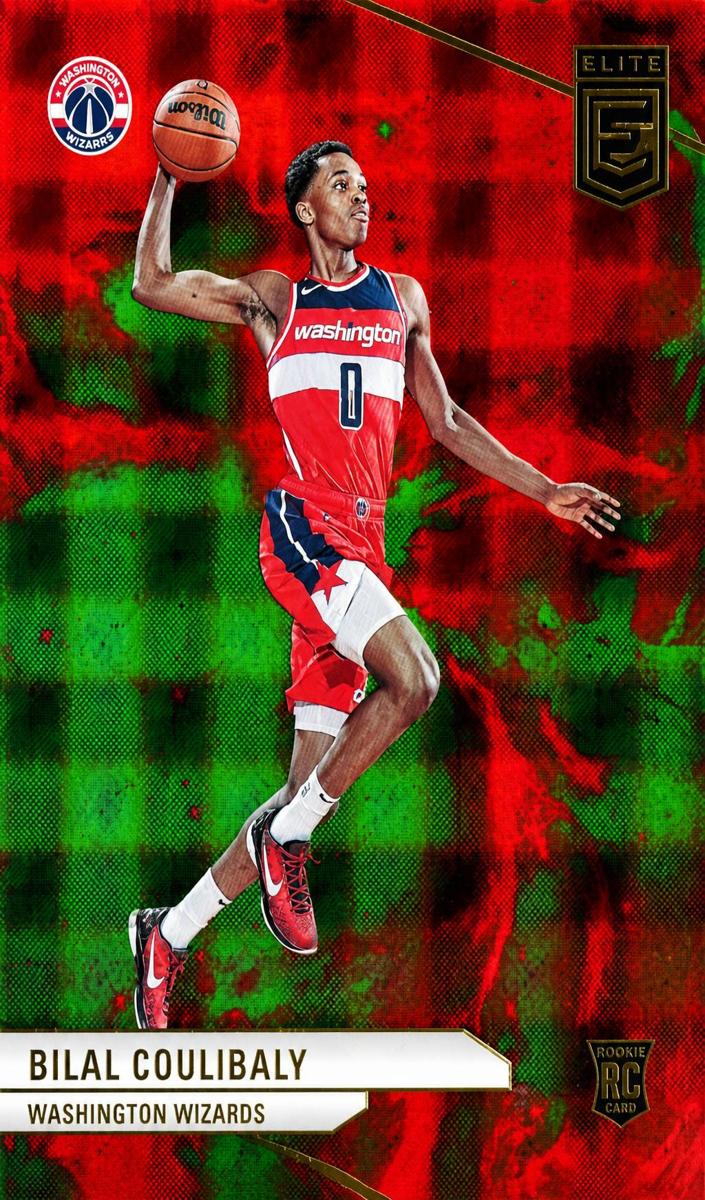 2023 Donruss Elite Basketball International Hyper Red and Green Bilal Coulibaly #217