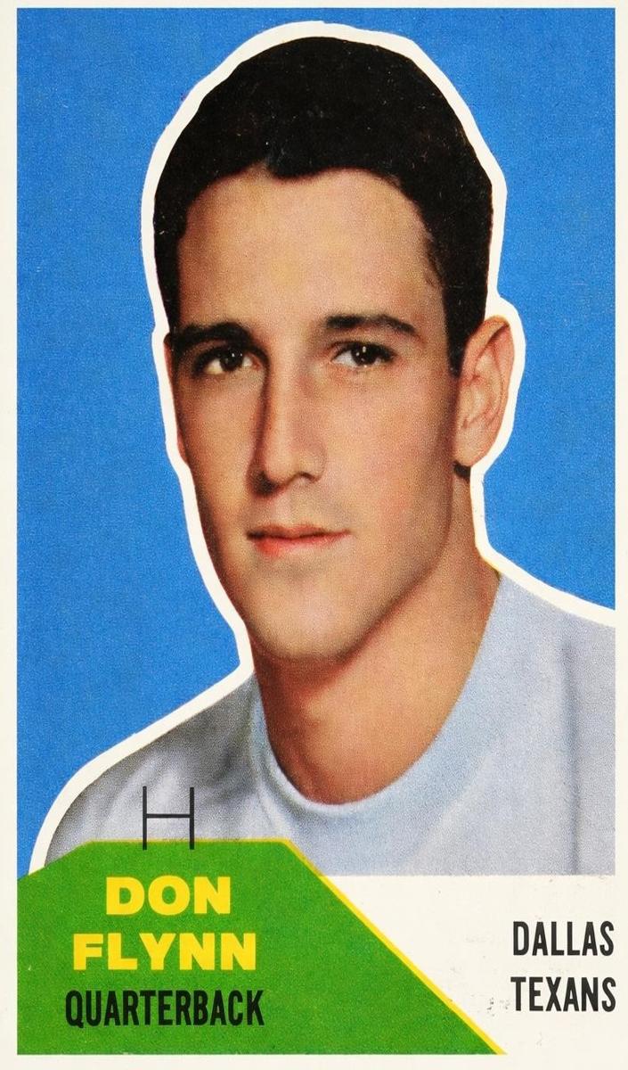 1960 Fleer Football Don Flynn #32 PSA 8
