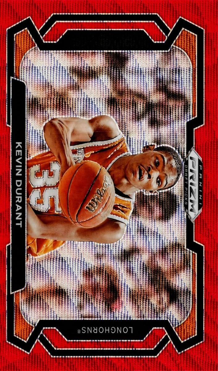 2024 Panini Prizm Draft Picks Basketball Red Wave Kevin Durant #42