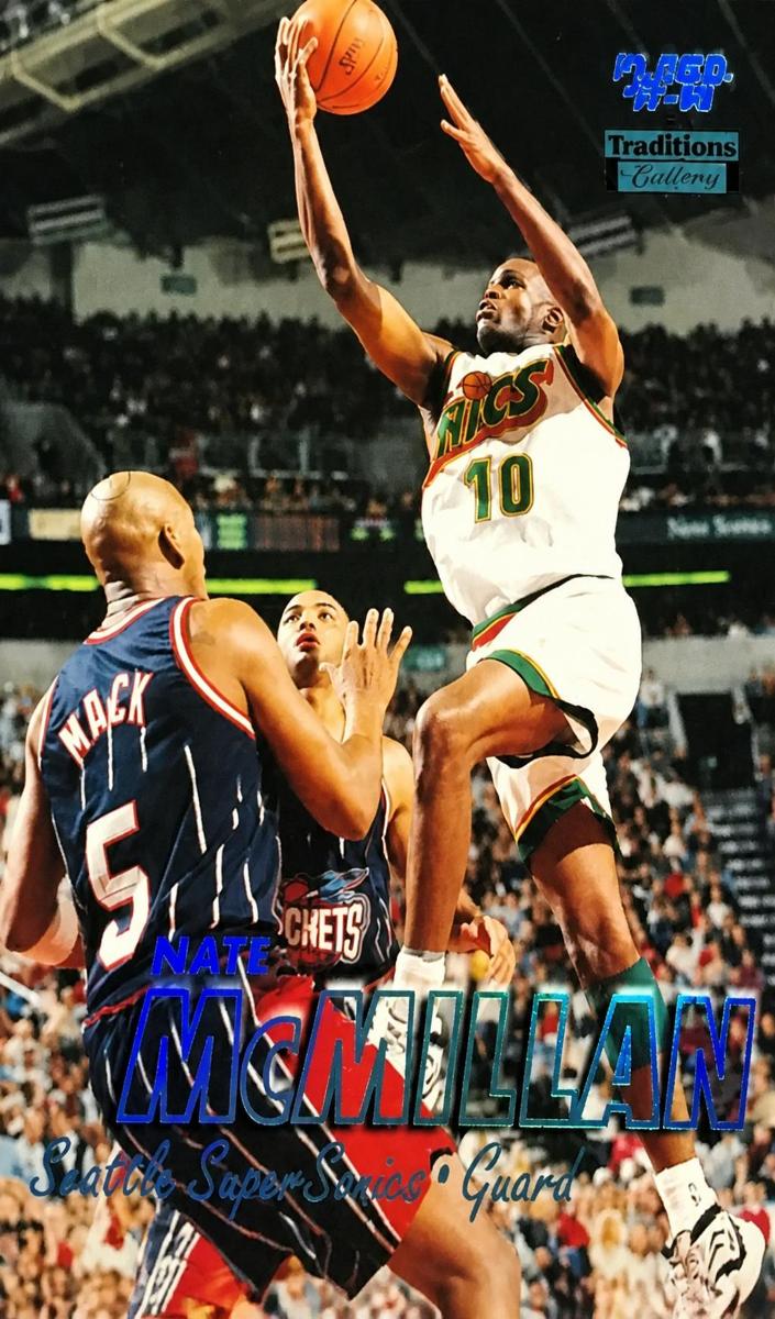 1997 Fleer Basketball Tiffany Nate McMillan #171