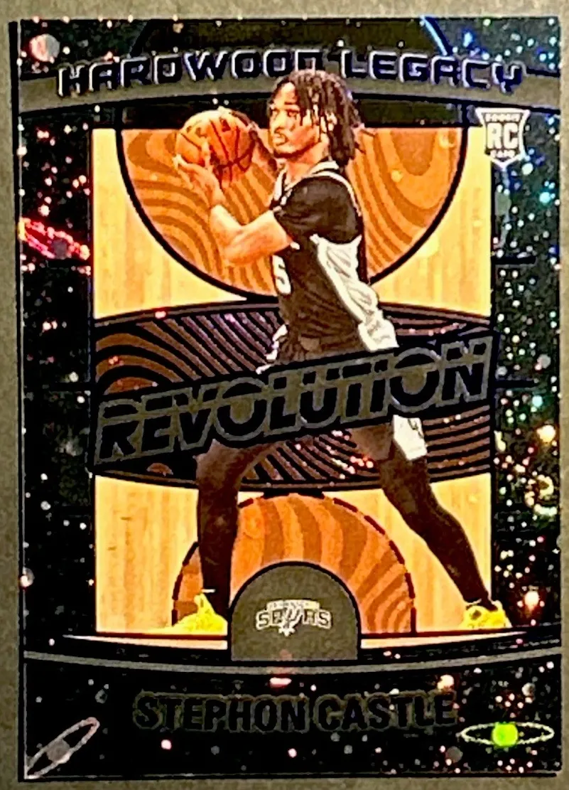 2024 Panini Revolution Basketball Blue Cosmo Stephon Castle #24 PSA 9