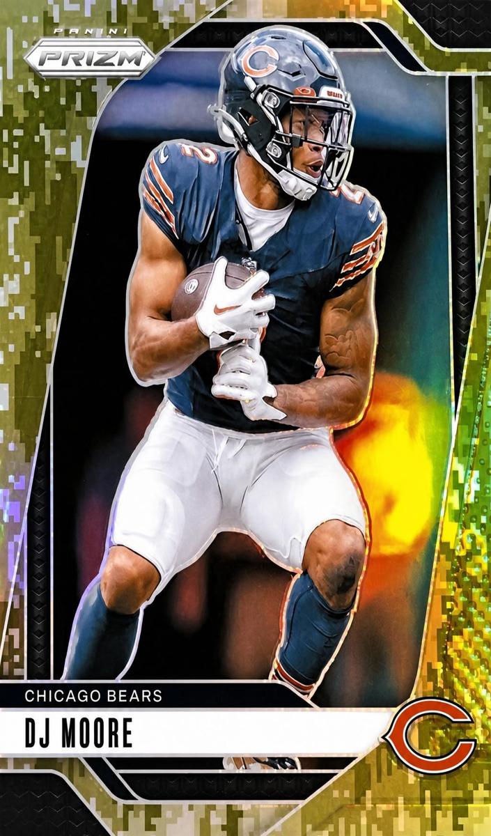 2024 Panini Prizm Football Forest Camo DJ Moore #48