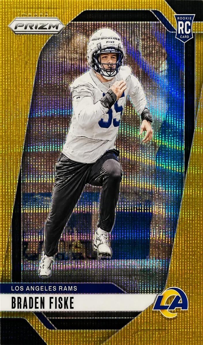 2024 Panini Prizm Football Gold Braden Fiske #310 PSA 8.5