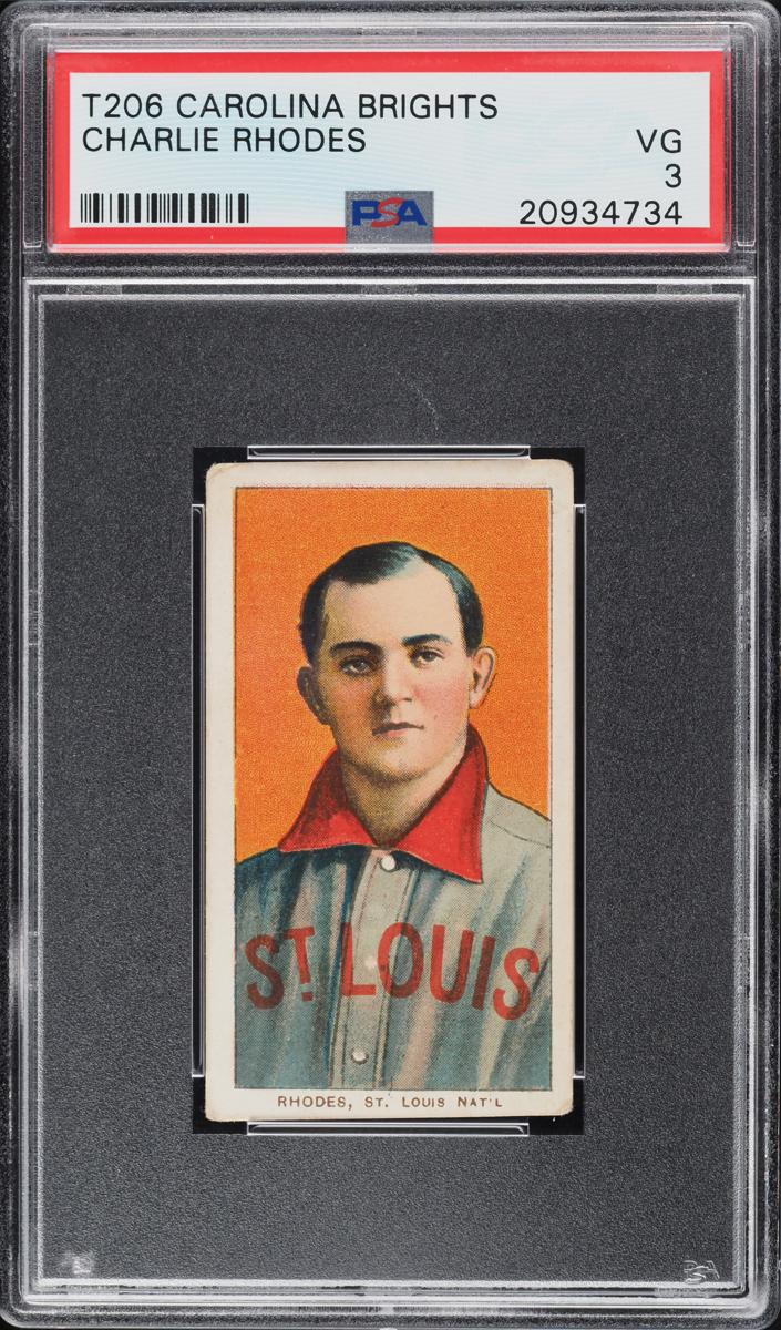 1909-11 T206 Baseball Charlie Rhodes #NNO