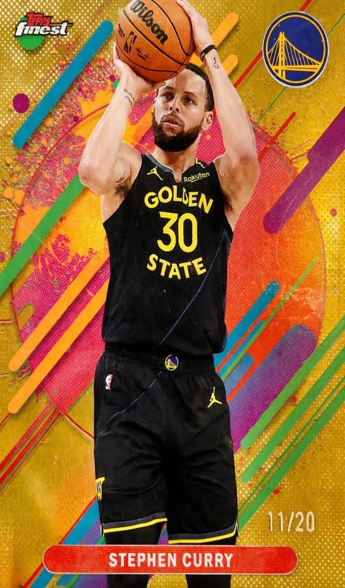 2025 Topps Finest Basketball Gold Refractor Stephen Curry #274