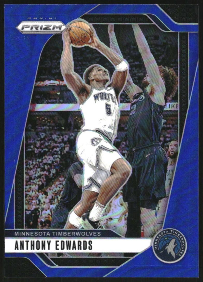 2024 Panini Prizm Basketball Blue Anthony Edwards #100