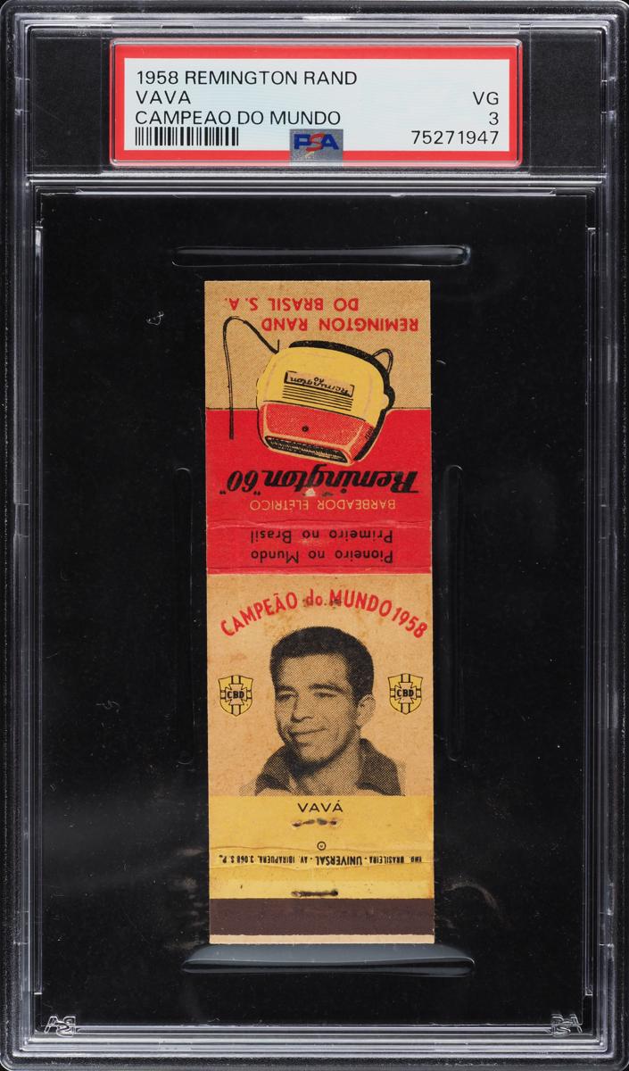 1958 Universal Remington Rand Campeao Do Mundo Soccer Vava #NNO PSA 2.5