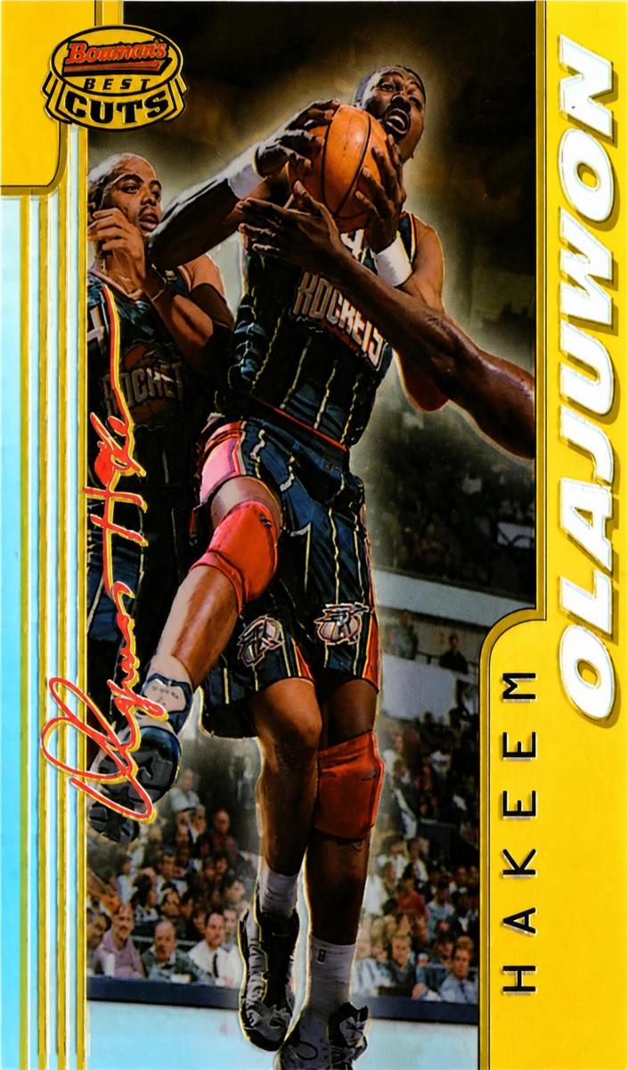 1996 Bowman's Best Basketball Refractor Hakeem Olajuwon #BC14
