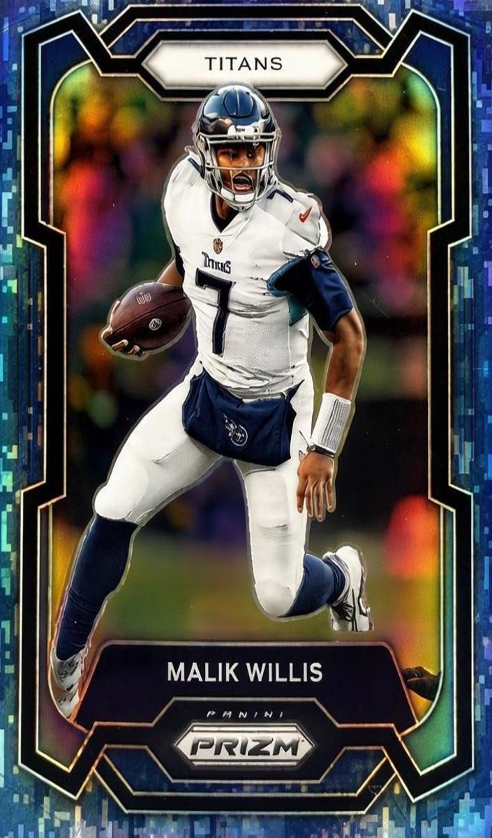 2023 Panini Prizm Football Navy Camo Malik Willis #289