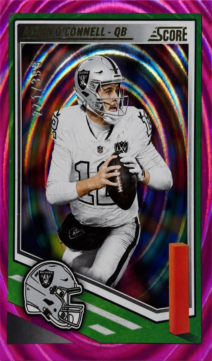 2025 Panini Score Football Ellipse Aidan O'Connell #52