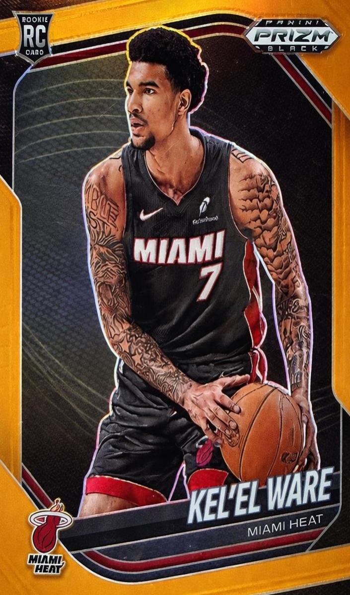 2024 Panini Prizm Black Basketball Orange Kel'el Ware #156