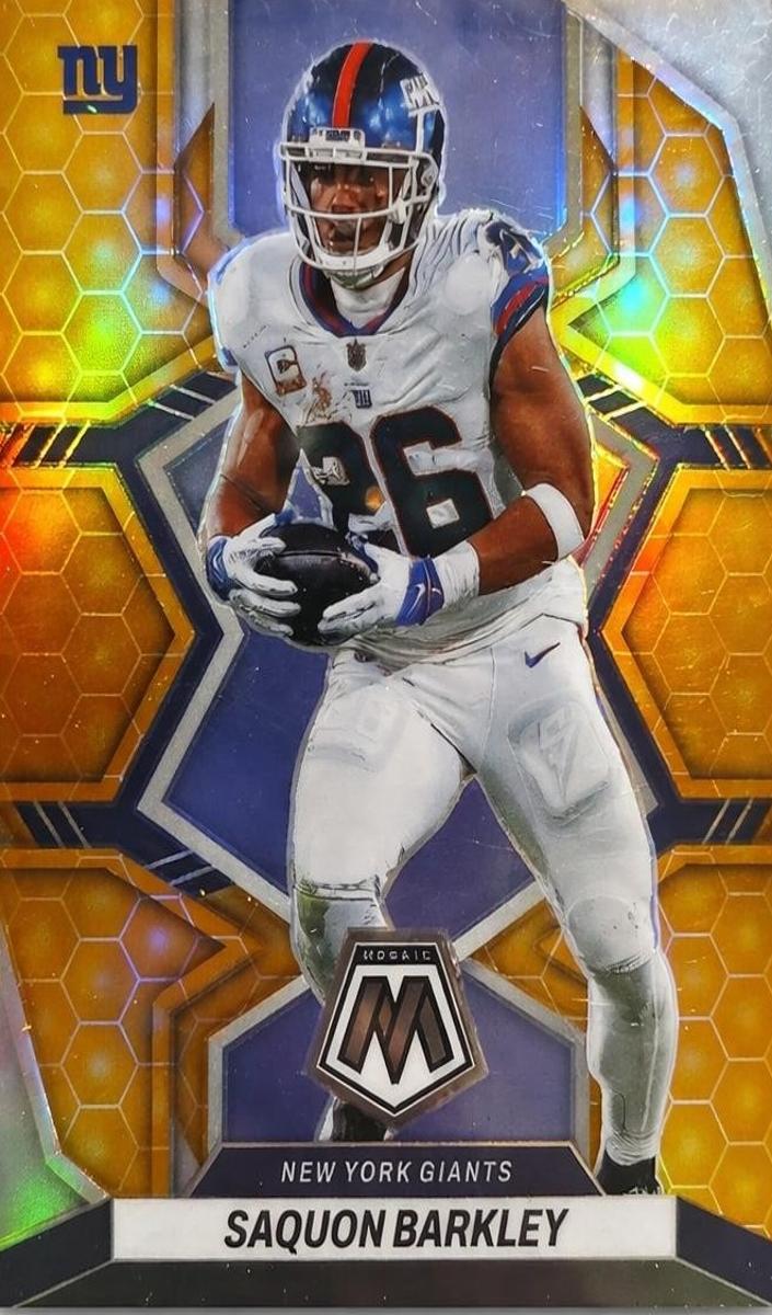 2022 Panini Mosaic Football Honeycomb Saquon Barkley #146 PSA 9