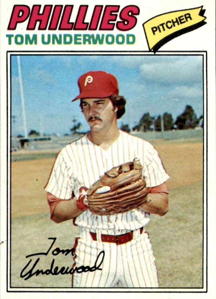 1977 Topps Baseball Tom Underwood #217