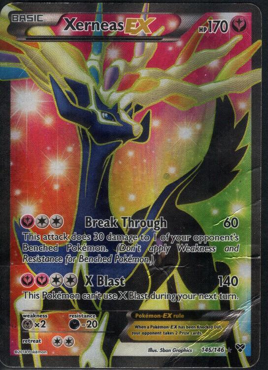 2014 Pokemon XY Xerneas #146 PSA 8