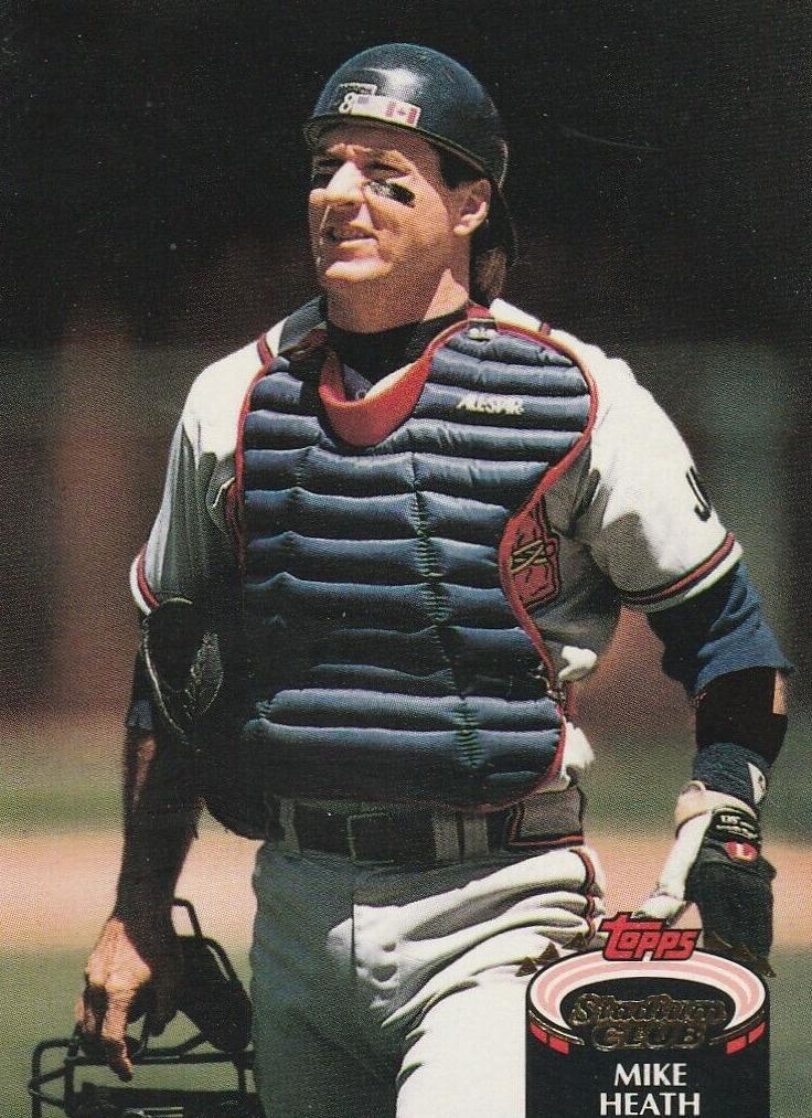 1992 Topps Stadium Club Baseball Mike Heath #128