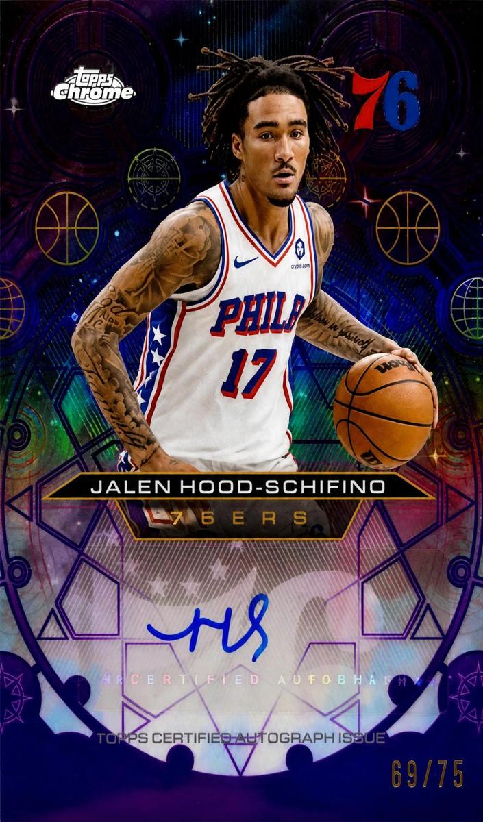 2025 Topps Chrome Basketball Purple Refractor Jalen Hood-Schifino #CH-JHS