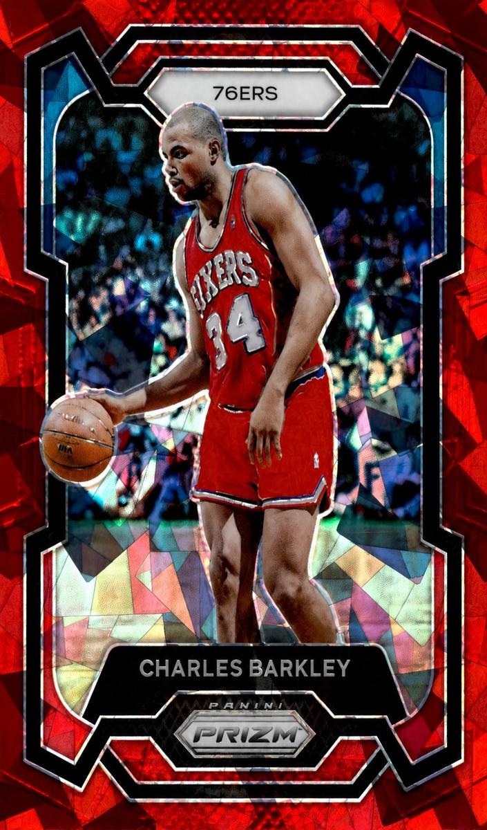 2023 Panini Prizm Basketball Red Ice Charles Barkley #180 PSA 10
