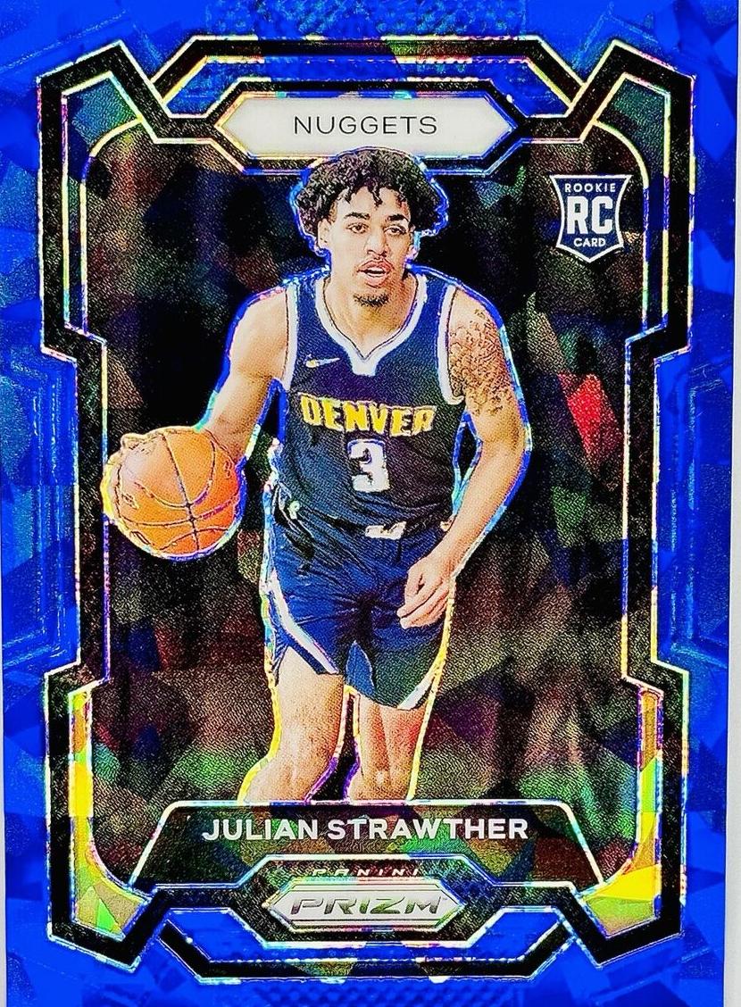 2023 Panini Prizm Basketball Blue Ice Julian Strawther #133 PSA 9