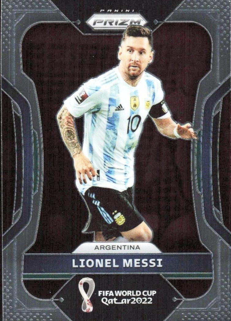 2022 Panini Prizm FIFA World Cup Qatar Soccer Lionel Messi #7 RAW Ungraded