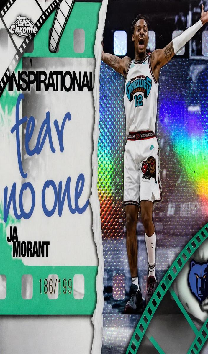 2025 Topps Chrome Basketball Aqua Refractor Ja Morant #IP-15