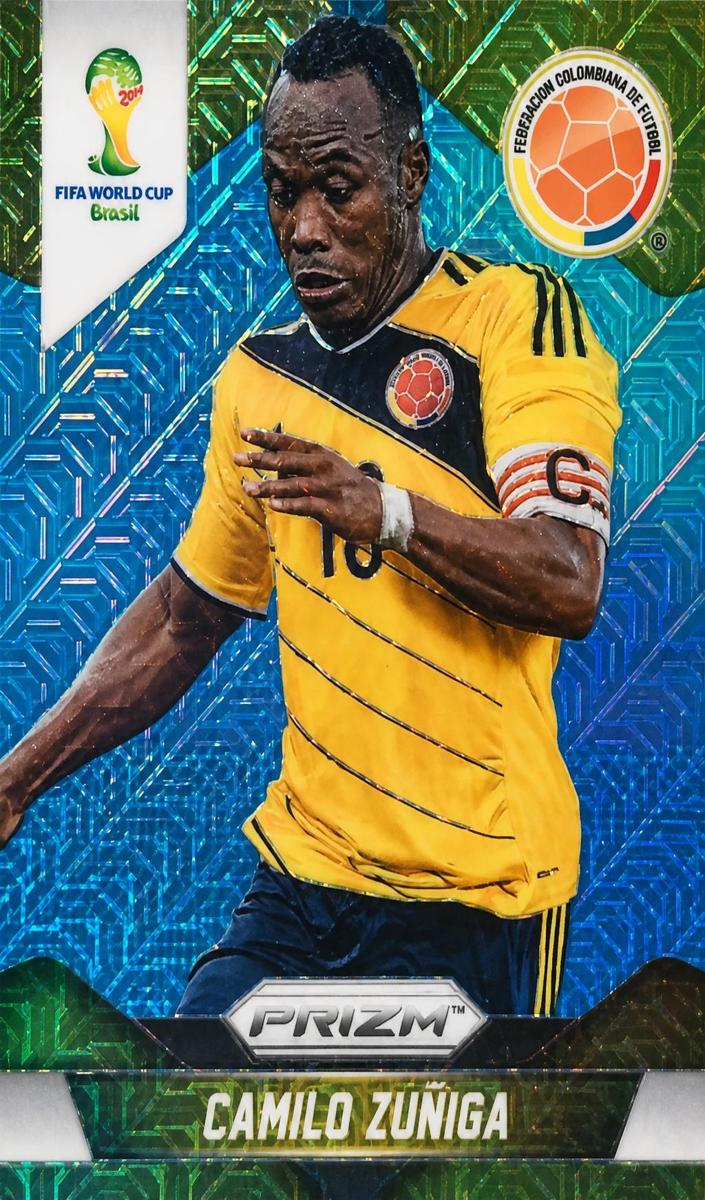 2014 Panini Prizm World Cup Soccer Camilo Zuniga #49 PSA 9