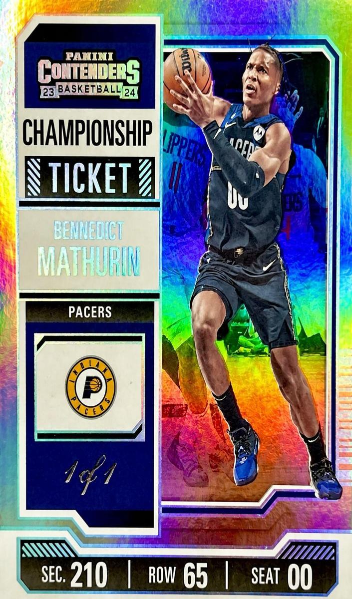 2023 Panini Contenders Basketball Championship Ticket Bennedict Mathurin #10