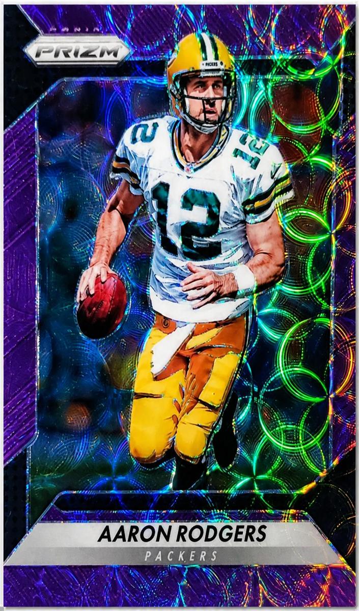 2016 Panini Prizm Football Purple Scope Prizm Aaron Rodgers #89
