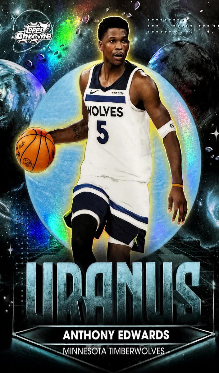 2025 Topps Cosmic Chrome Basketball Anthony Edwards #PPU-5