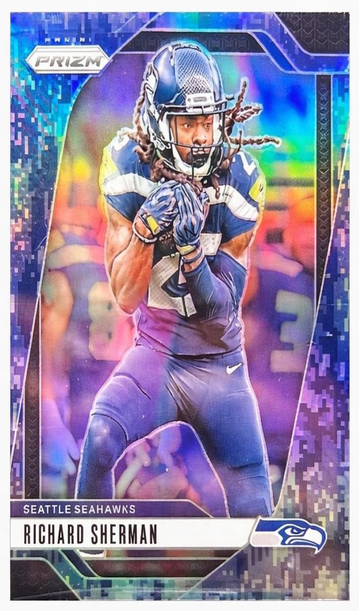 2024 Panini Prizm Football Navy Camo Richard Sherman #265 PSA 8.5