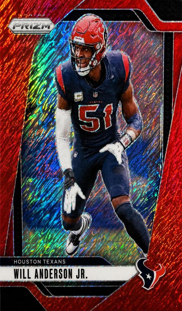 2024 Panini Prizm Football Red Shimmer Will Anderson Jr. #116
