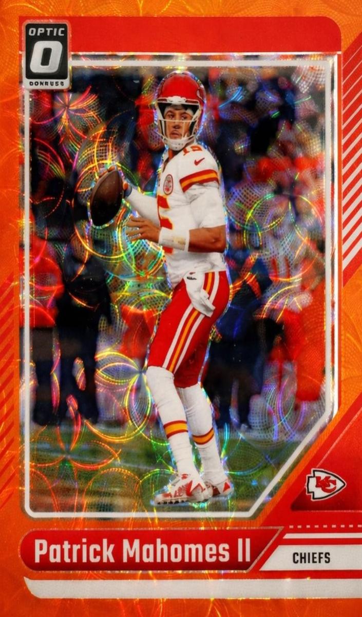 2024 Donruss Optic Football Orange Scope Patrick Mahomes II #94 PSA 9