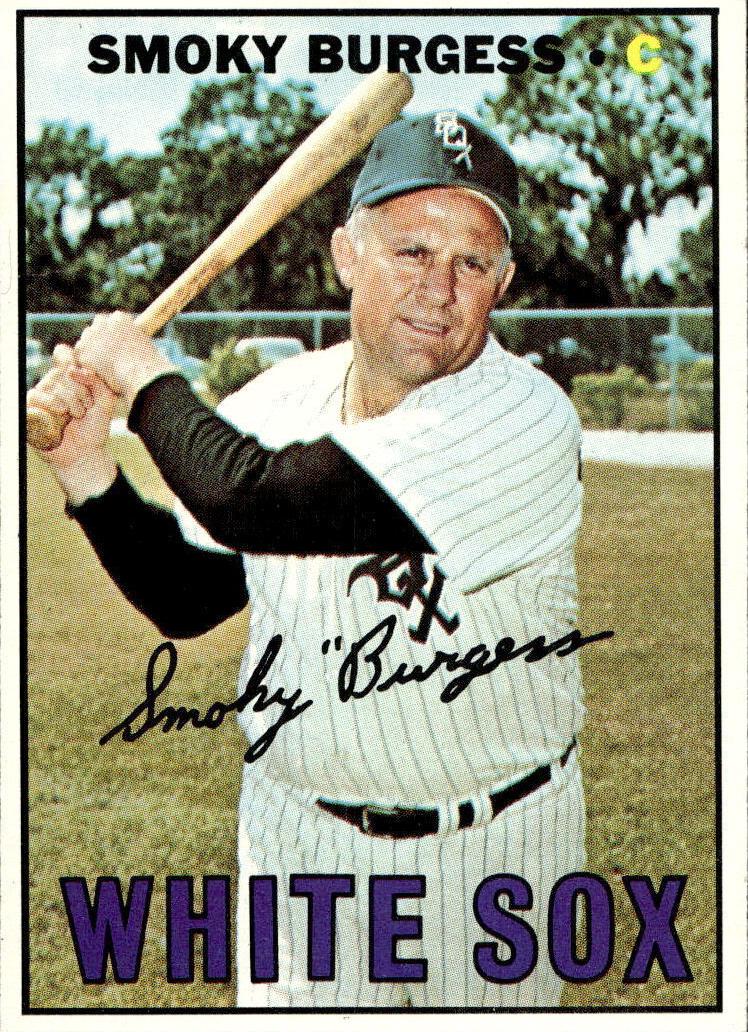 1967 Topps Baseball Smoky Burgess #506 PSA 5