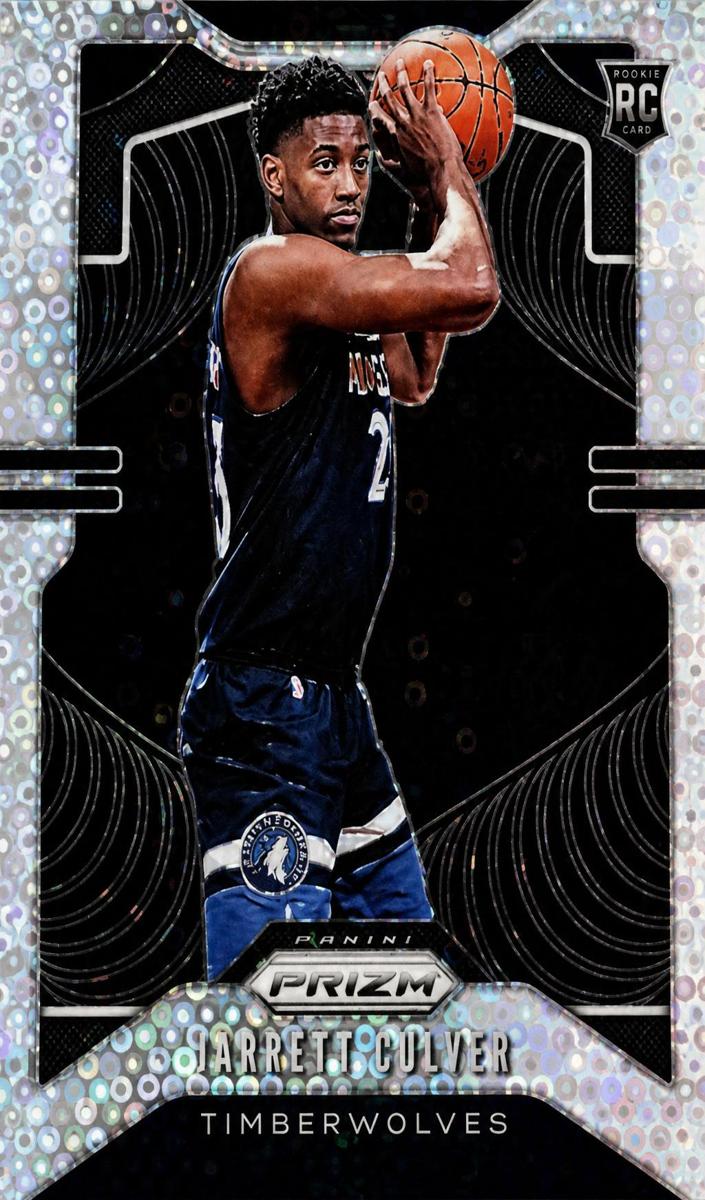 2019 Panini Prizm Basketball Green Ice Jarrett Culver #252 PSA 9