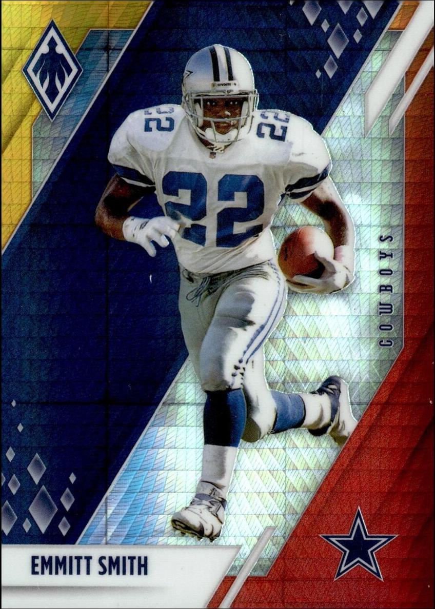 2021 Panini Phoenix Football Fire Burst Emmitt Smith #32 PSA 9