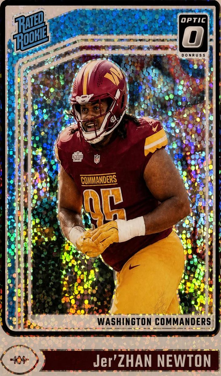 2024 Donruss Optic Football White Sparkle Jer'Zhan Newton #252