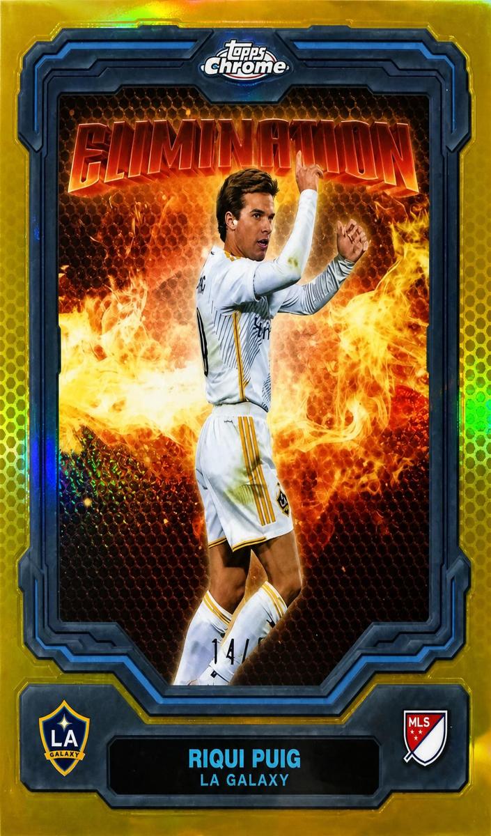 2025 Topps Chrome MLS Soccer Green Refractor Riqui Puig #EL-12