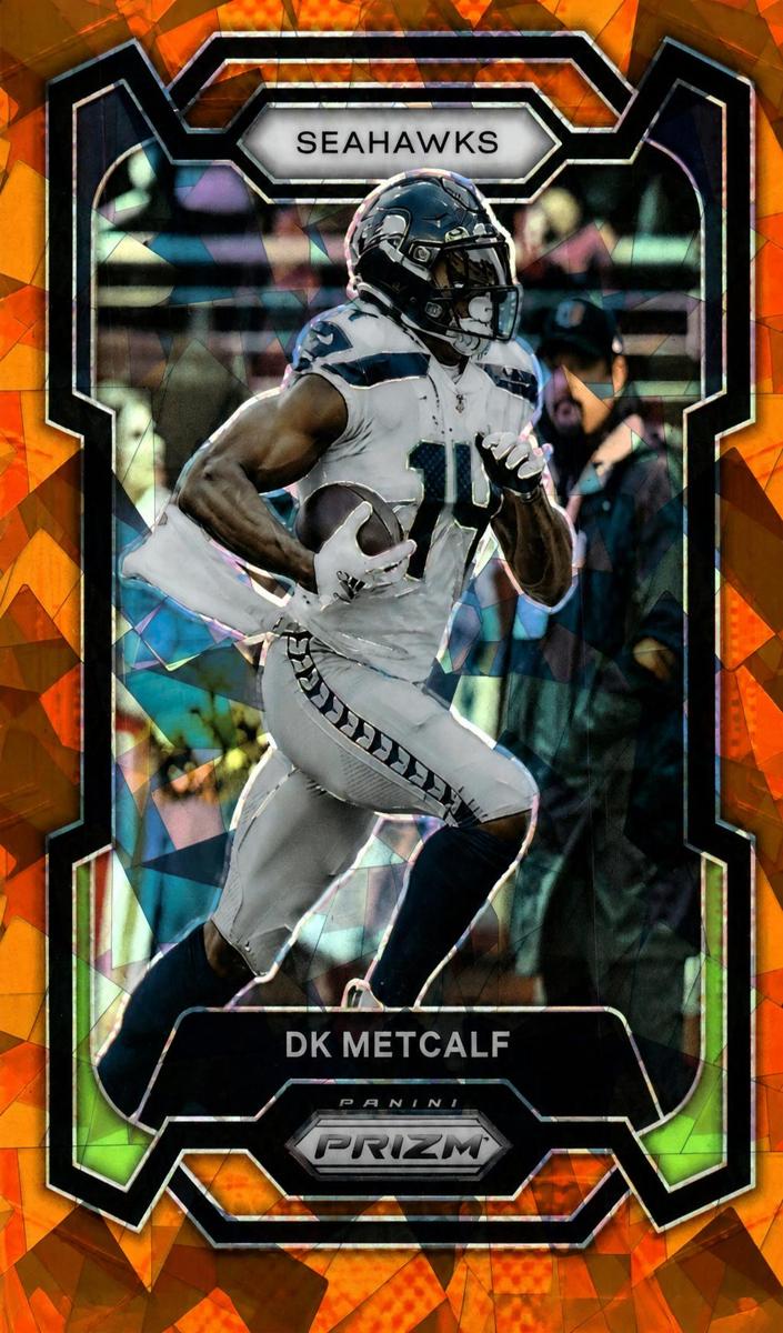2023 Panini Prizm Football Orange Ice DK Metcalf #257