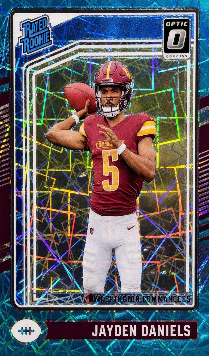2024 Donruss Optic Football Teal Velocity Jayden Daniels #248 CGC 9.5