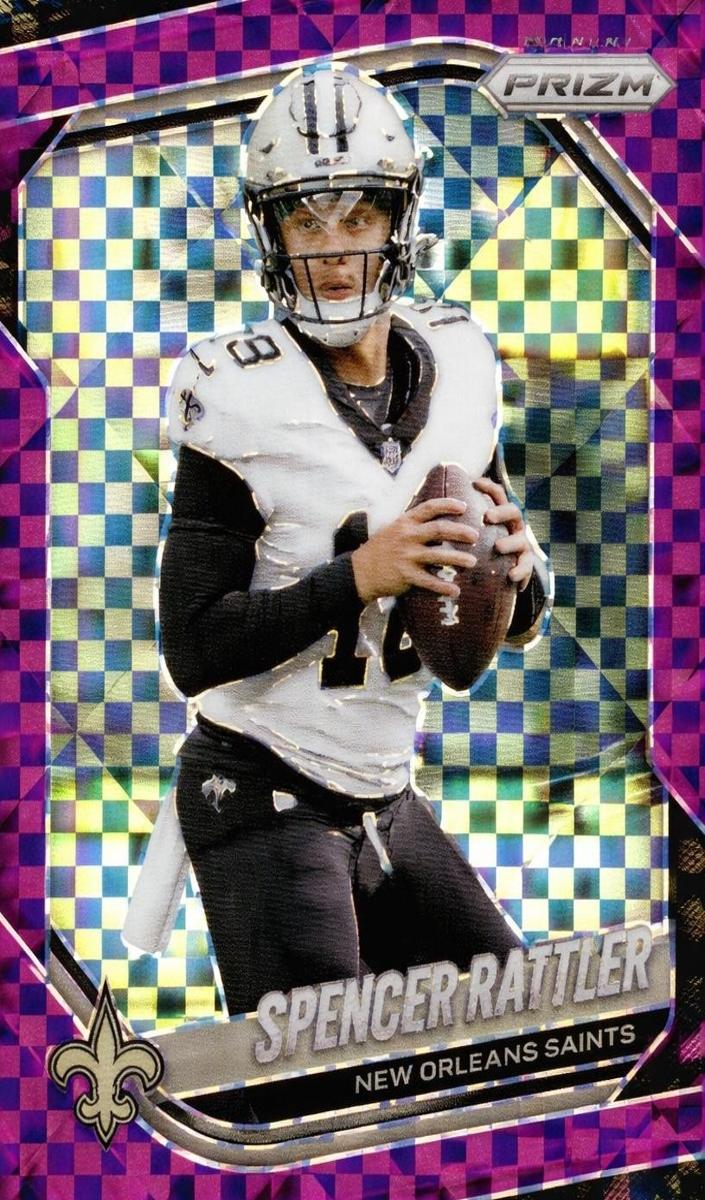 2025 Panini Prizm Football Purple Power Spencer Rattler #186