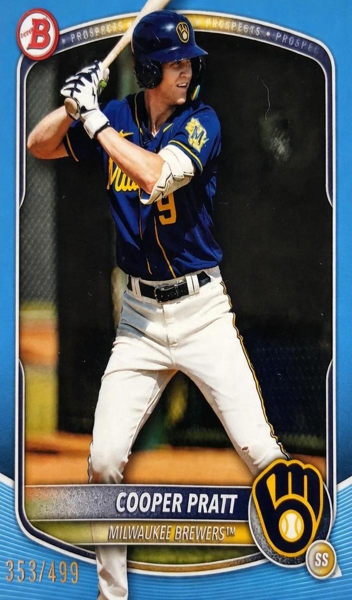 2025 Bowman Draft Baseball Sky Blue Cooper Pratt #BD-157