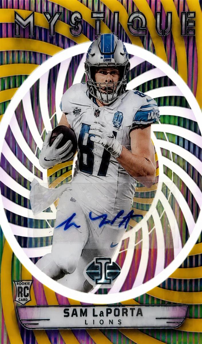 2023 Panini Illusions Football Gold Sam LaPorta #31 PSA 9