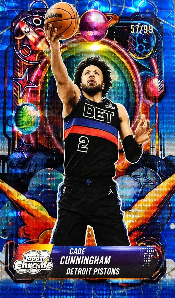 2025 Topps Cosmic Chrome Basketball Blue Moon Refractor Cade Cunningham #PRP-5
